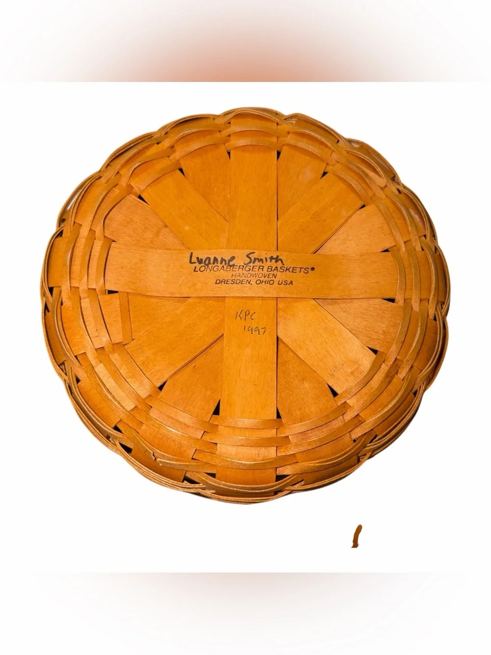 Longaberger Darning Basket with 2 Protectors